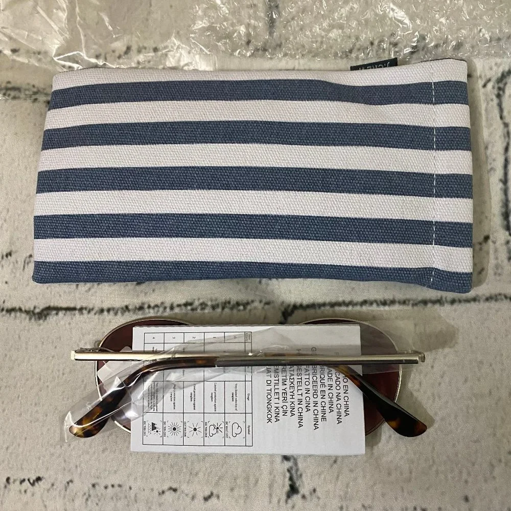 J. Crew Round wire-frame sunglasses
